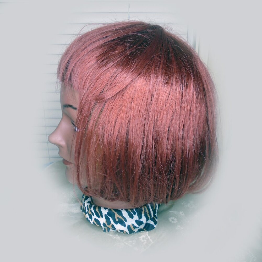 Red Hair Wig, Classic Bob for 50s Looks and 60s 70s 80s etc Styles - Picture 3 of 15